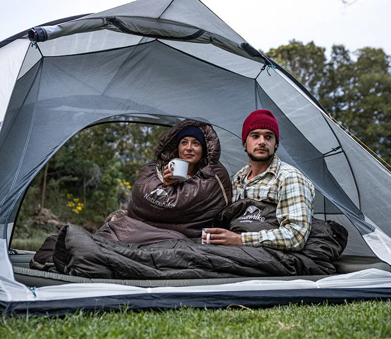 Naturehike Sleeping Bag Hollow Cotton Ultralight Winter for Adult Outdoor Camping Thicken Warm Waterproof Envelope Sleeping Bag