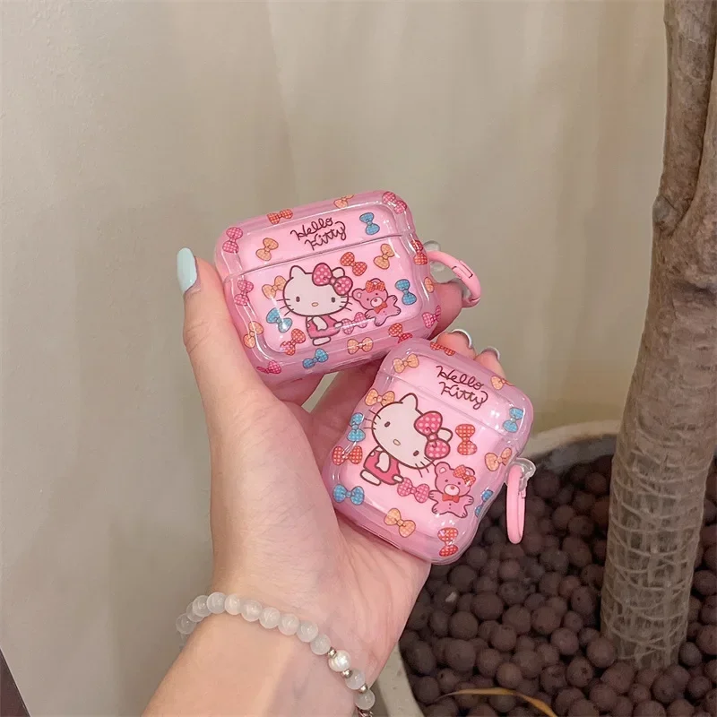 

Hello Kitty For Airpods Pro 2 Case 2022,Soft Clear TPU Earphone Anime Cover For Airpods Pro Case/Airpods 3 Case 2021/Airpods 1/2