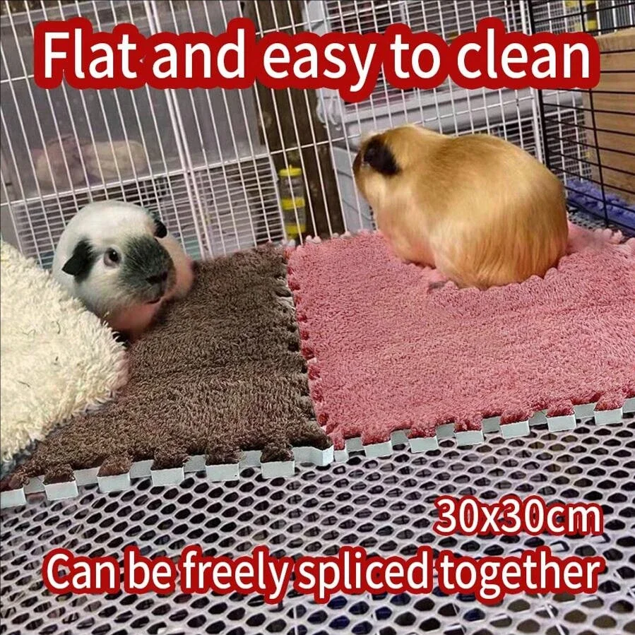 EVA Foam Pet Warming Pad Splicable Design Soft Sleeping Mat for Guinea Pig Hamster Rabbit Blanket Bed Pet Floor Mat Accessories
