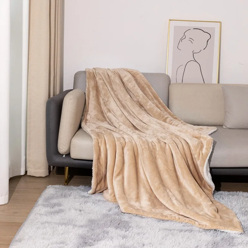 

Blanket Sherpa Sherpa Blanket Thickened Warm Double Layer Flannel