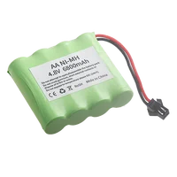 4.8v 6800mAh AA Battery Or Charger For Rc toys Cars Tanks Robots Boats Guns Ni-MH AA 4.8v Rechargeable Battery Pack With SM Plug 2