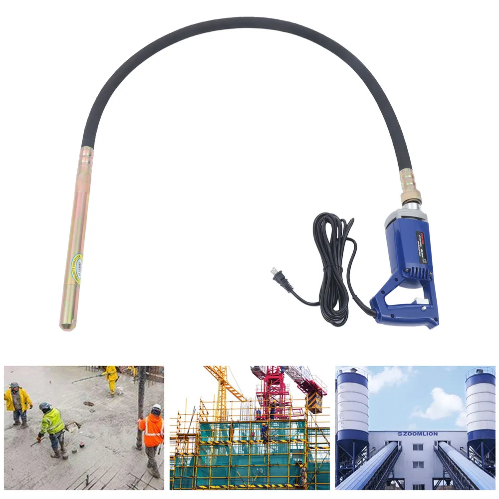 800W Concrete Cement Vibrator Hand-hold Concrete Mixing Tool 4000rpm/min Construction W/ All-copper Motor Good Heat Dissipation 3d prints 40x40x11mm aluminum motor heatsink extruded heat dissipation electronic heat sink for ender 3 pro 42 stepper motor