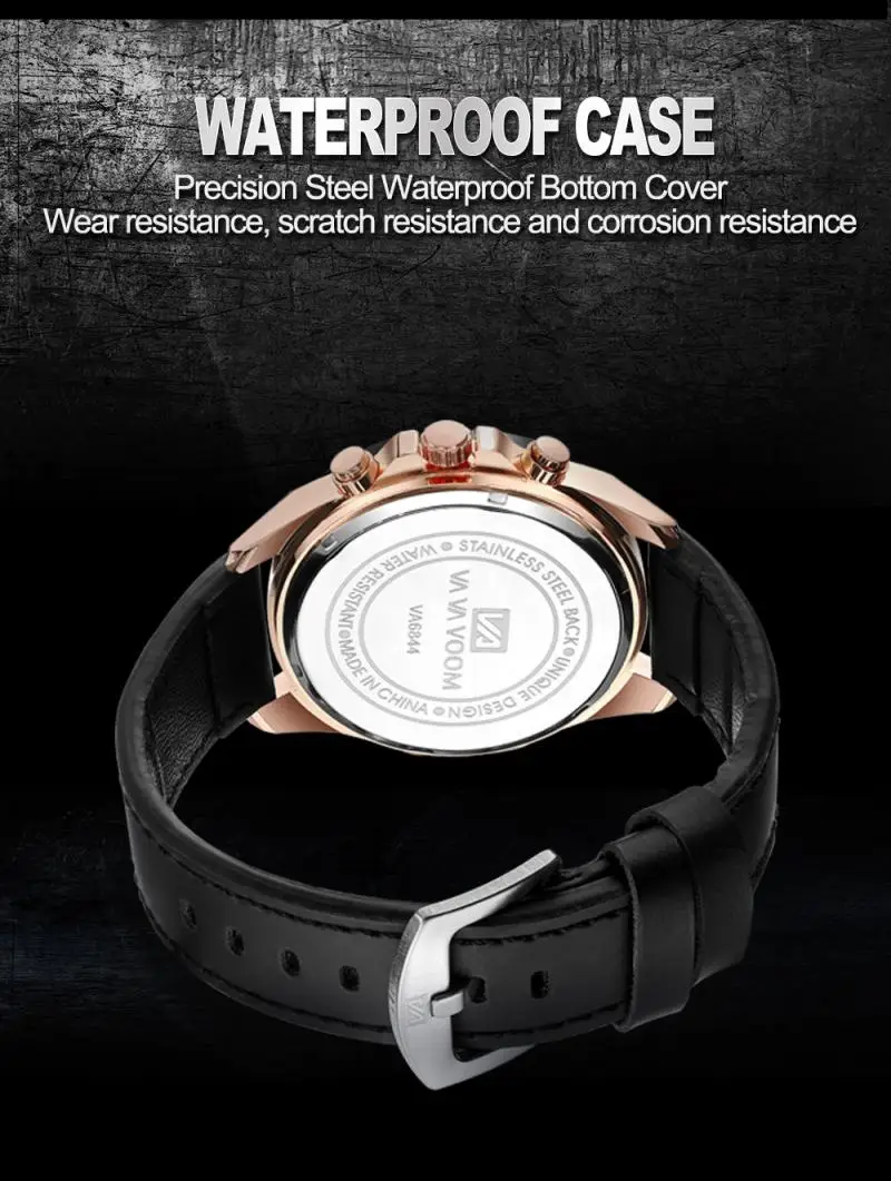 Luxury Stainless Steel Business Men Watches Relogio Quartz Clock Calendar Waterproof Fancy Round Automatic Watch