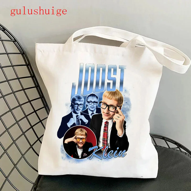 Y2K I Love Joost Klein Shopping Bag Graphic Tote Harajuku Shopper Bag Women Canvas Shoulder Female Manga Eco Large-capacity shopping bag tote bags canvas bag