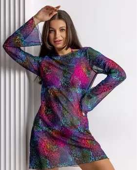 Women Summer ladies girls Sports sexy mesh BIKINI-Plus Size Cover Ups party cosplay Beachwear oversized Tunic Swimwear Clothes 1