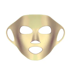 Reusable Silicone Face Mask Cover for Enhanced Moisturizing and Skincare (Gold)