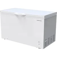 14 cu ft Chest Freezer - White, Large Storage for Families, Space-Saving Flat Back, Front Drain, Garage Ready- By Hamilton Beach 1