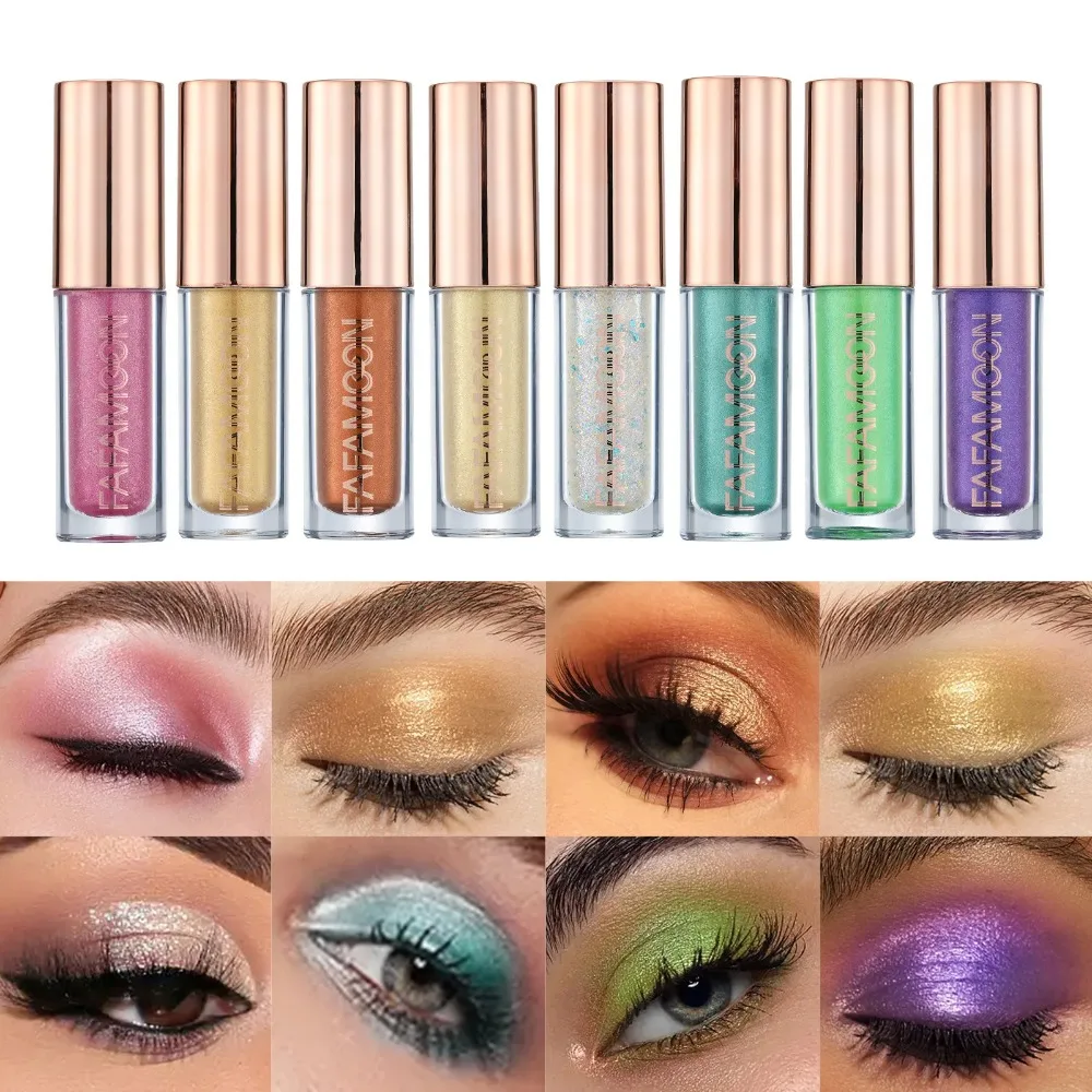 Purple Liquid Eyeshadow Matte&Metallic Shimmer Eye Shadow Non-sticky One-Swipe Coverage Quick-Drying Crease-resistant Eye Makeup_voghion.com