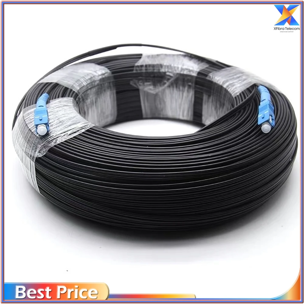 

Optical Patch Cable 80M SC UPC to SC UPC Fiber Optic Drop Cable Single Mode Simplex 2.0mm Outdoor Fiber Optic Patch Cord