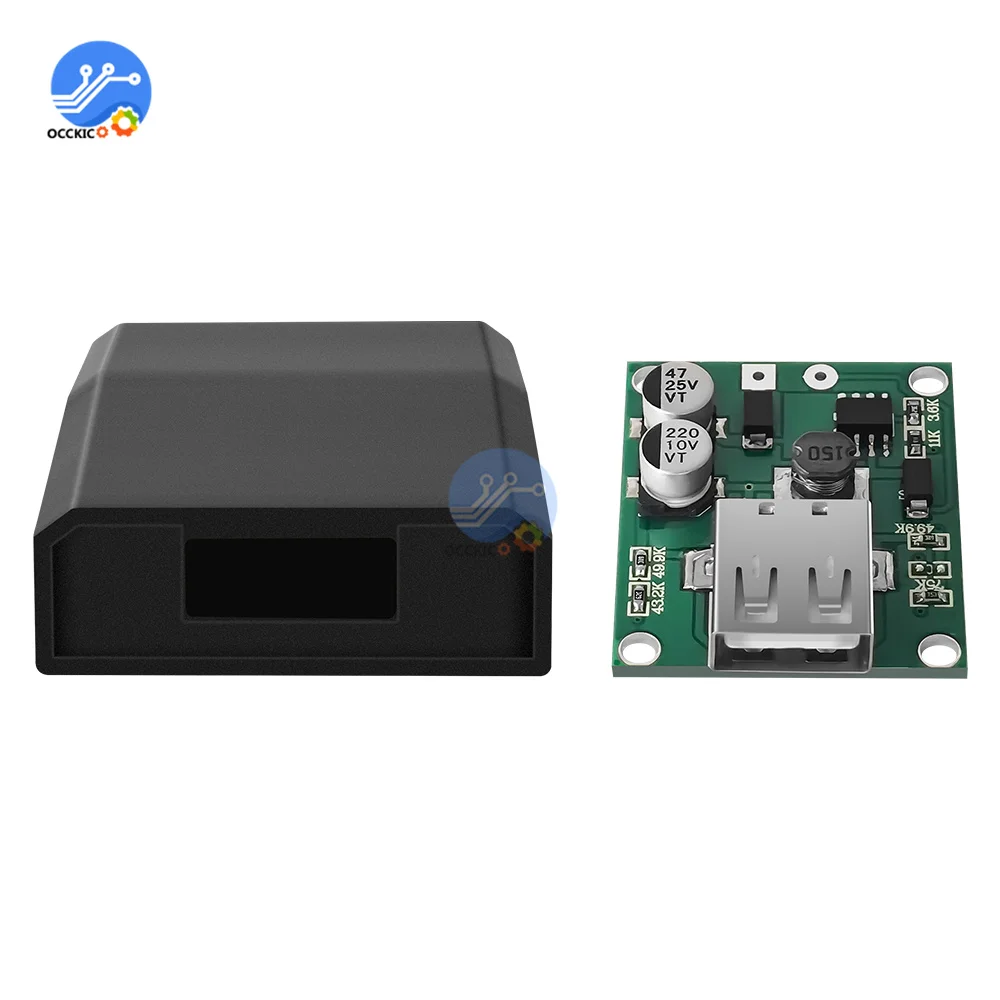 Solar Battery Charge Controller 5V 2A Solar Panel Power Bank USB Charge Voltage Controller Regulator With Case 5～20V Automatic Restart Identification