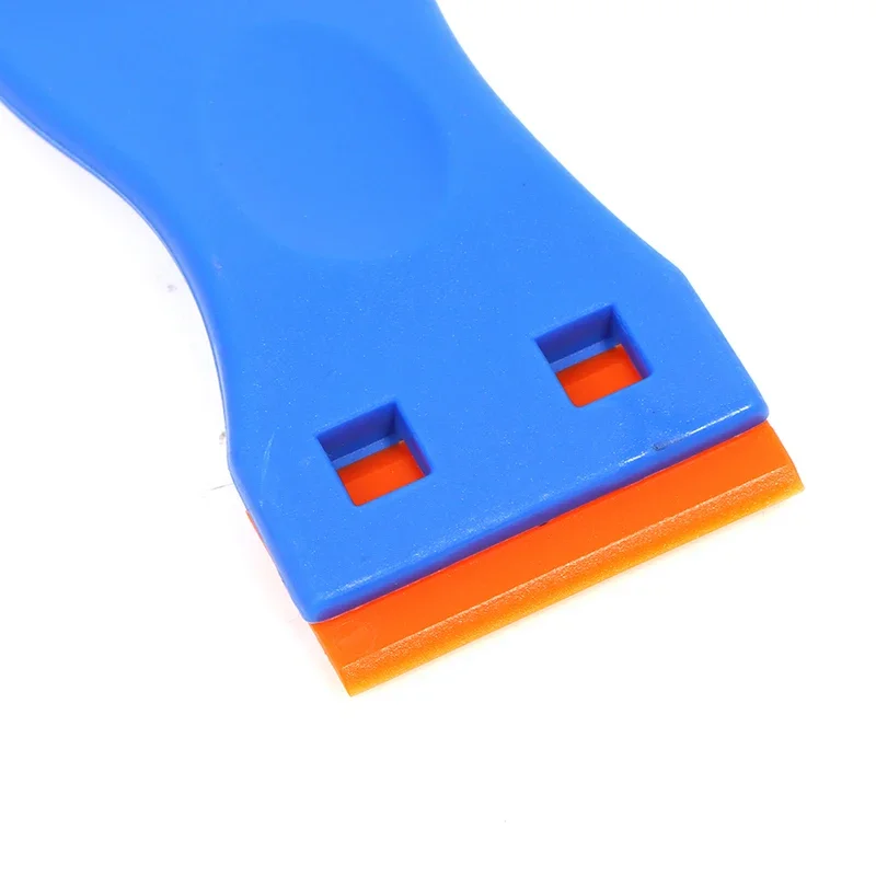 Plastic Razor Scraper with 10pc Double Edged Plastic Blades for Removing Car Labels Stickers Glue Decals Glass Windows Squeegee