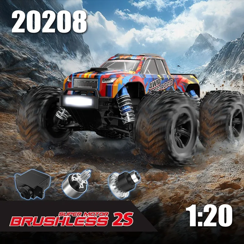New MJX Hyper Go 1/20 20208 Remote Control Car 39km/H Brushless High Speed Rc Car Off-Road 4x4 Truck Rtr Car For Toys Boy Gifts 2