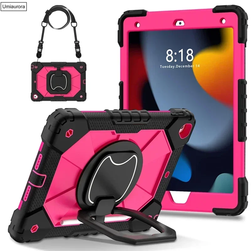 Ultimate Rugged Tablet Armor Case with Rotating Handle and Stand