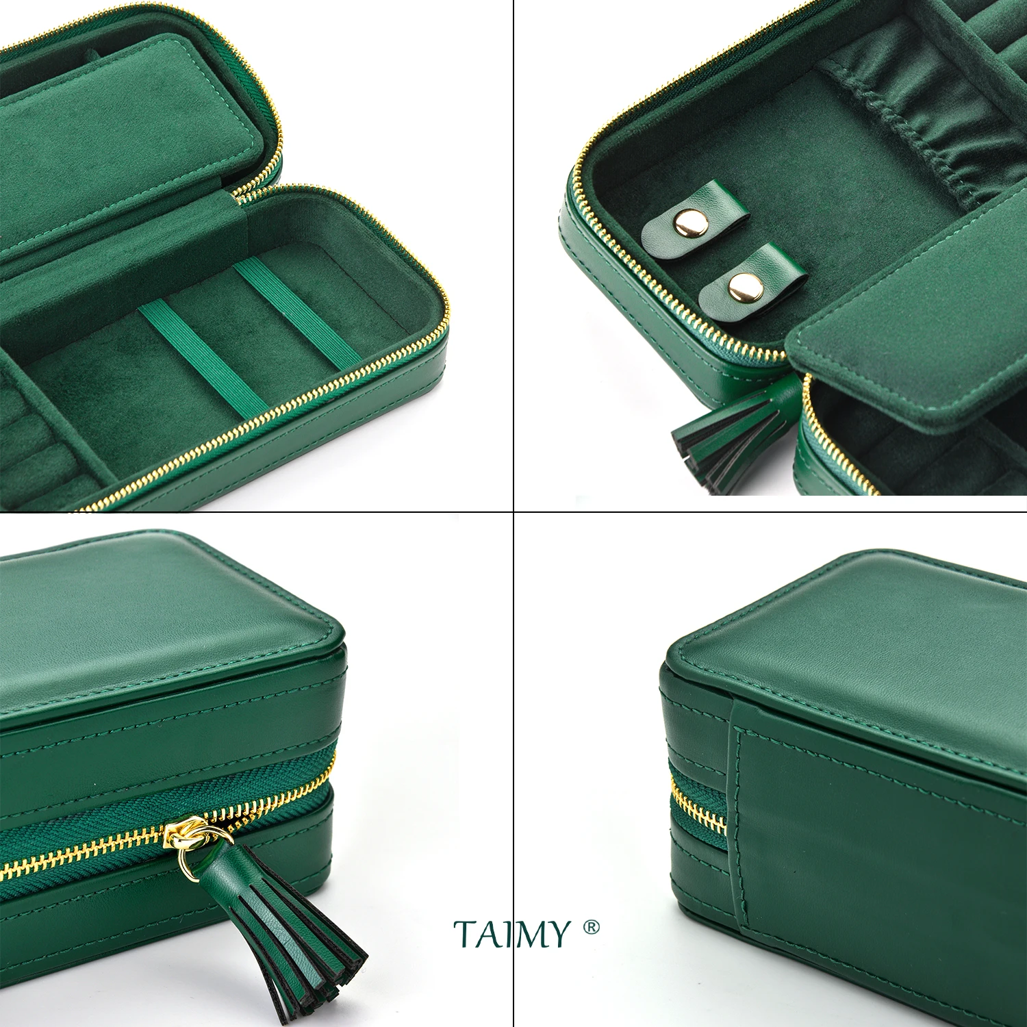 Luxury PU Leather Jewelry Box – Portable Travel Case & Organizer for Rings, Watches, and Necklaces – Ideal Gift for Him