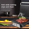 Stainless Steel Indoor Grill, Panini Press XL Automatic Cooking 2000 Watts Smokeless, Removable Plates, Steak Maker 5