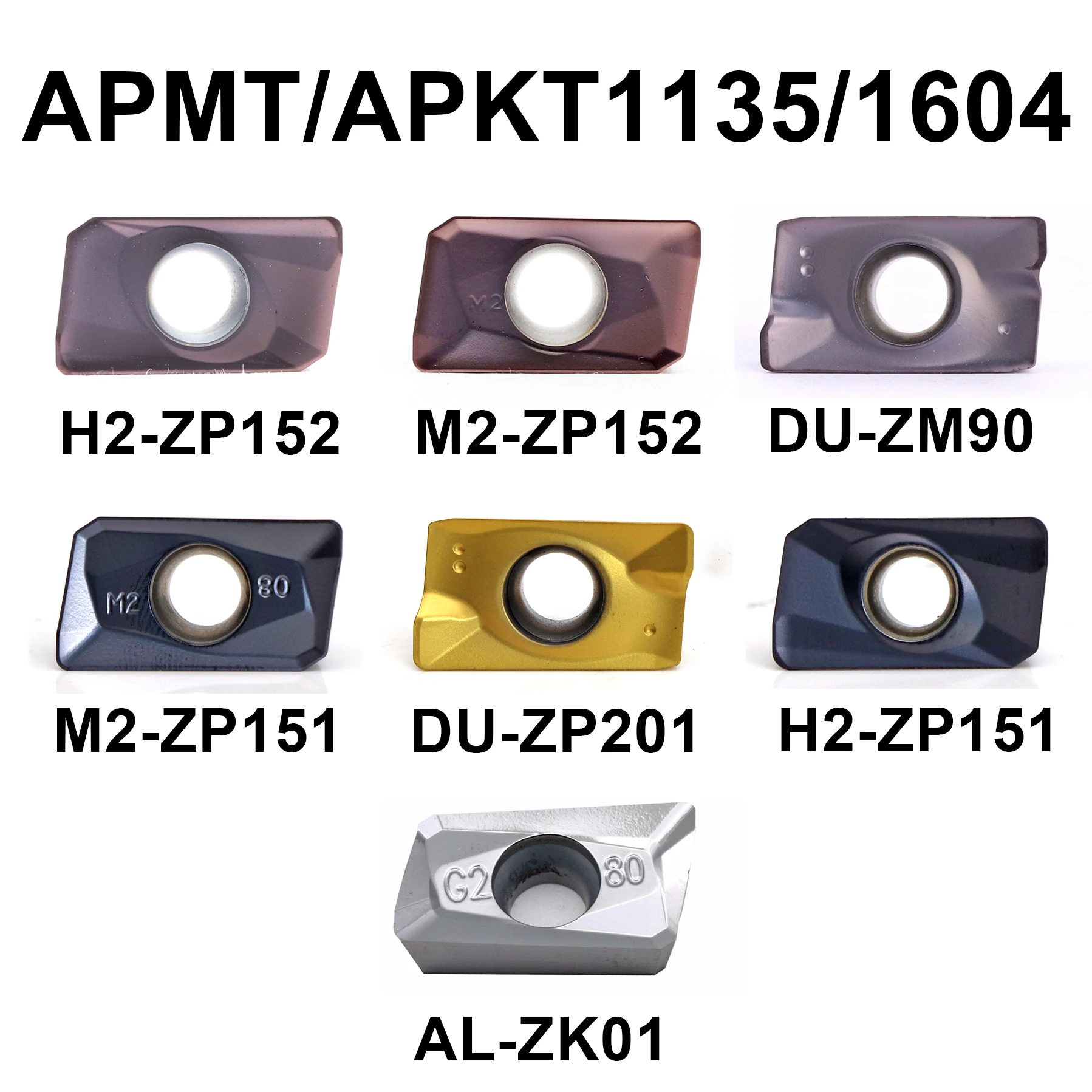 MZG 10pcs APMT 1135 1604 PDER High Hardness Titanium Alloy