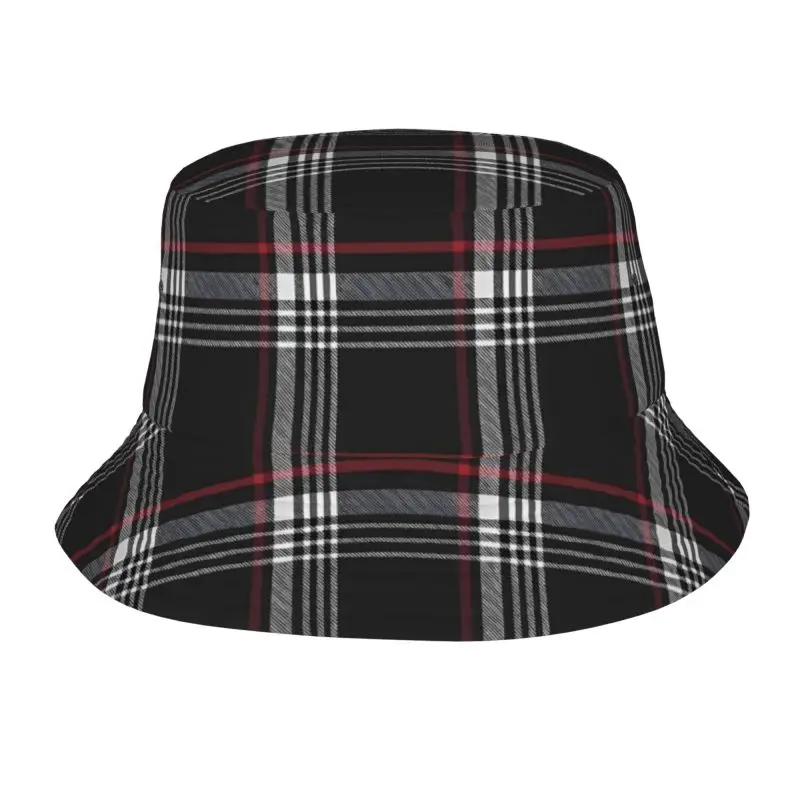 Custom GTI Tartan Bucket Hat Sun Beach Packable Fisherman Cap For Women Men Summer Outdoor Beach Camping Hiking Fishing_voghion.com