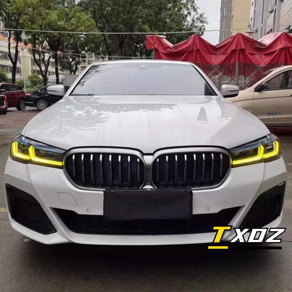 2020 2021 2022 BMW G30 G31 F90 M5 LCI용 논RGB 엔젤아이 DRL 보드, 노란색 주간 주행등 235.083-02 빨간색 파란색