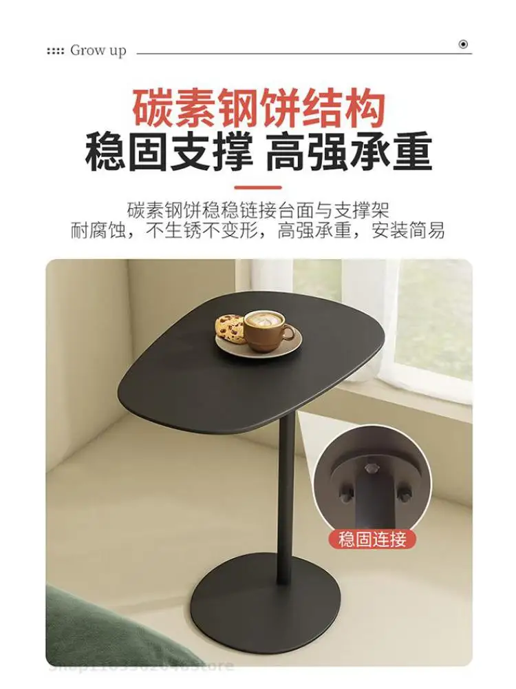 Modern Simple Sofa Side Table Small Apartment Household Side Table Simple Coffee Living Room Iron Minimalist