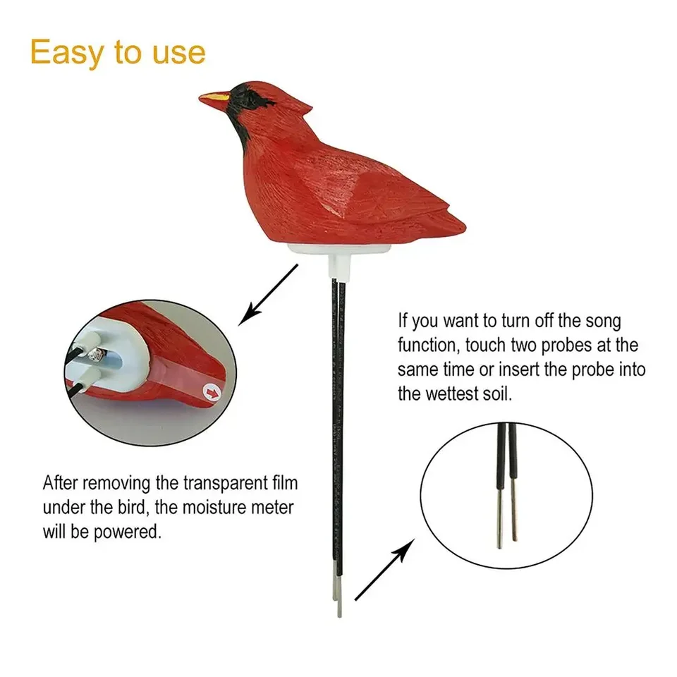 Medidor de humedad del suelo para bonsái de aves, ... – Grandado