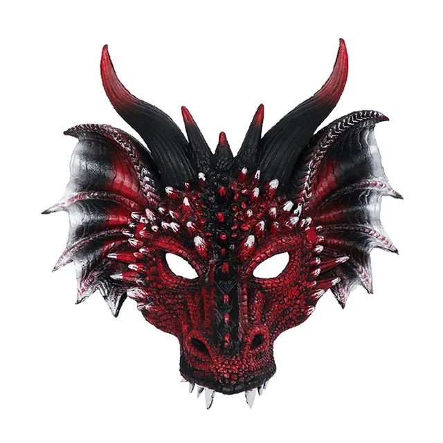 할로윈 마스크 장식 공 카니발 파티 코스프레 드레스 업 동물 드래곤 마스크