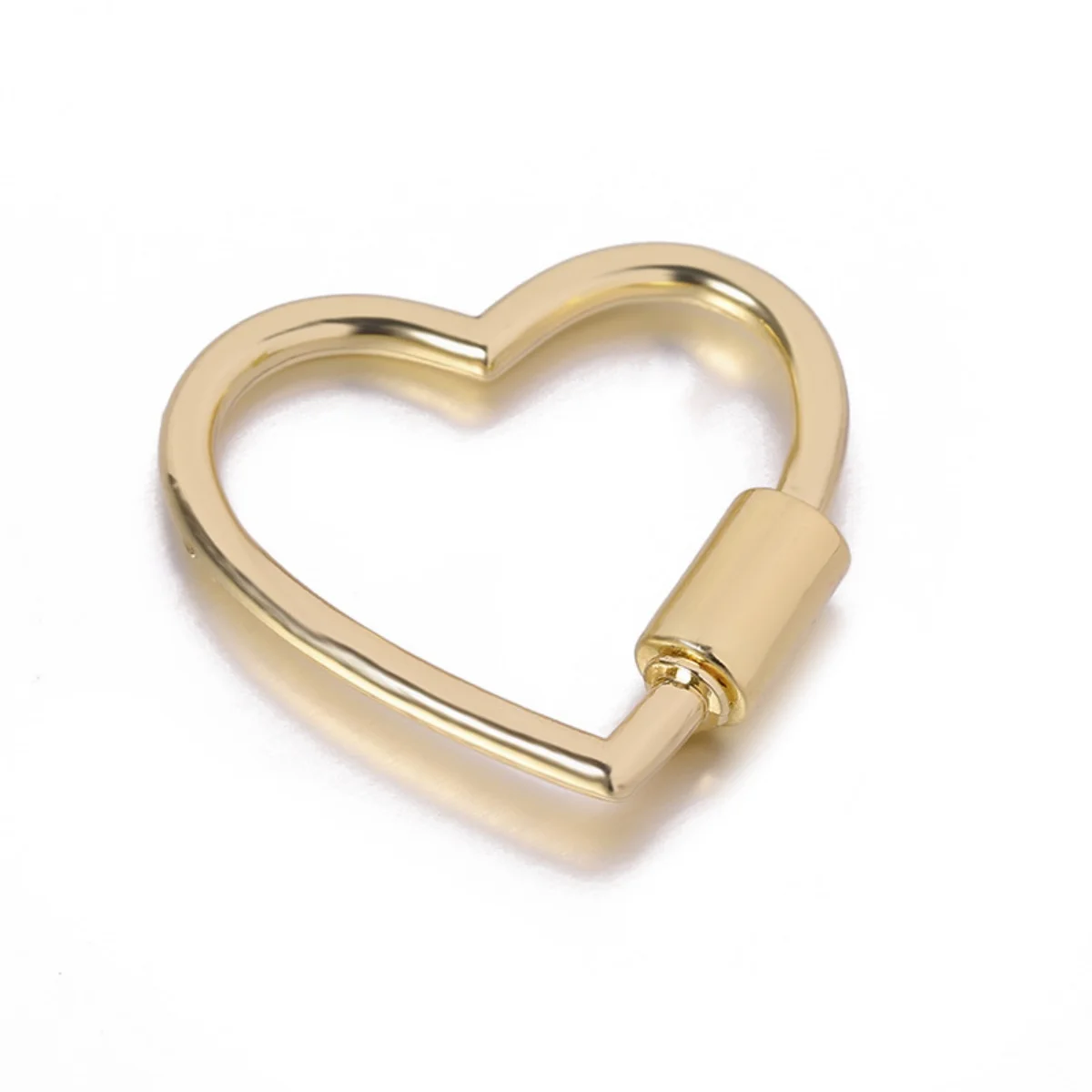 Heart Shaped Opening Buckle Metal Spring Gate Ring Keychain Dog Chain Connection Buckles Bag Lanyards Clip Hook DIY Accessories