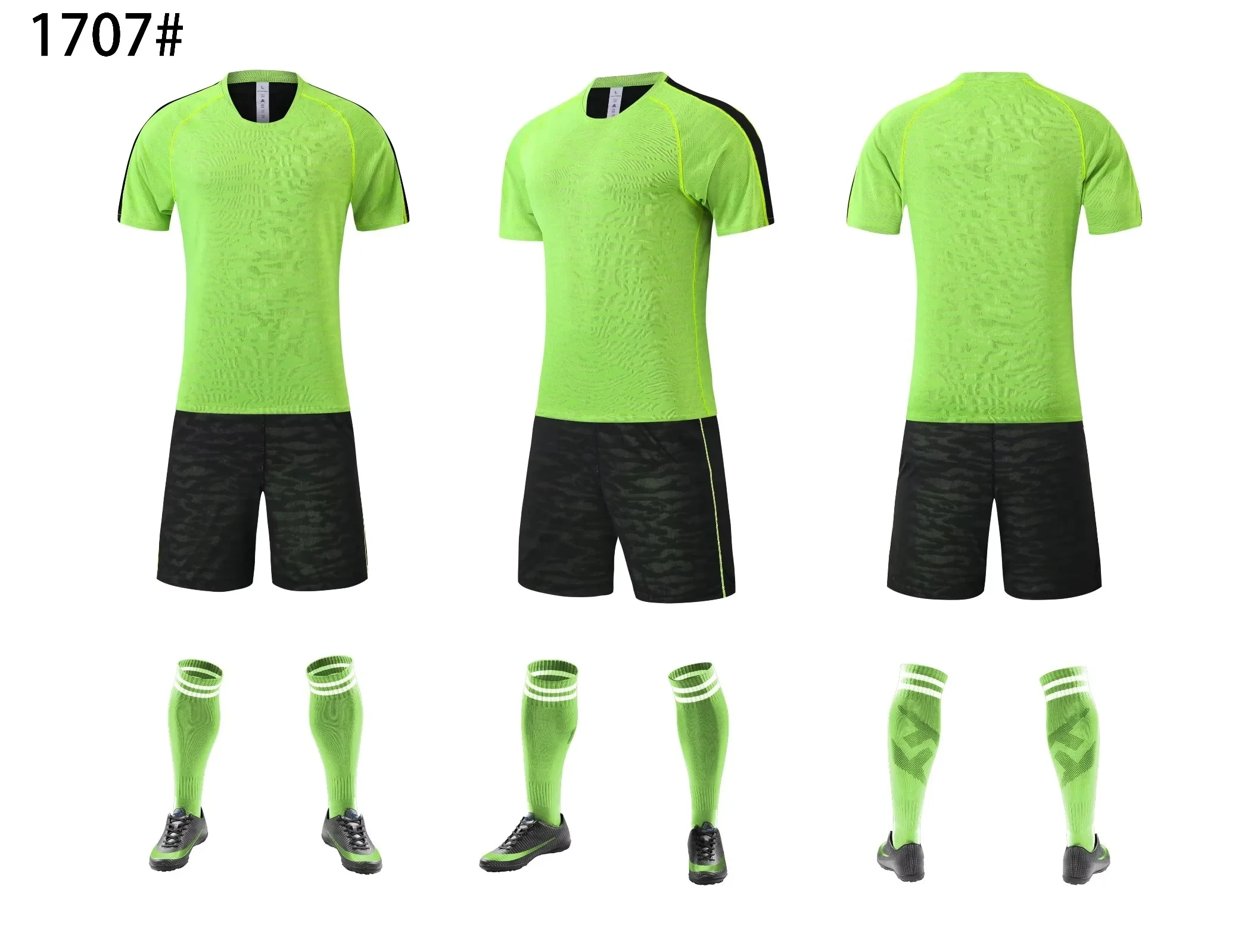 /25 Quality Double Sided blank Football Jersey Sets Men Cheap Soccer Uniforms For Teams`