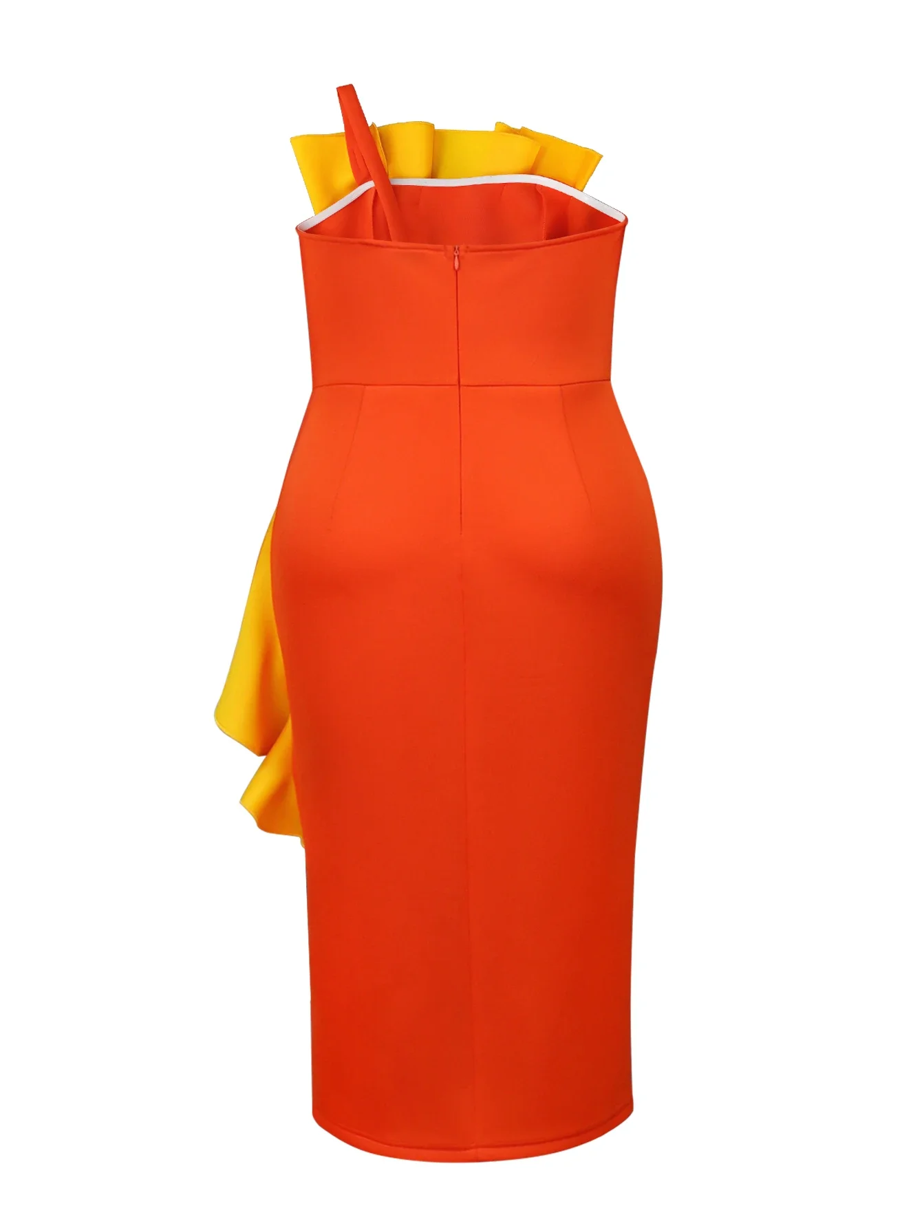 open lace back dress Plus Size Orange Cotton Utility Summer Shirt Dress