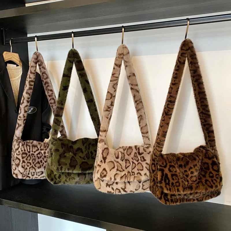 Damen-Schultertasche aus Lammstoff, warm, flauschig, Fell, Handtaschen, große Kapazität, Einkaufstaschen, Mädchen, niedliche Umhängetasche, Schultasche