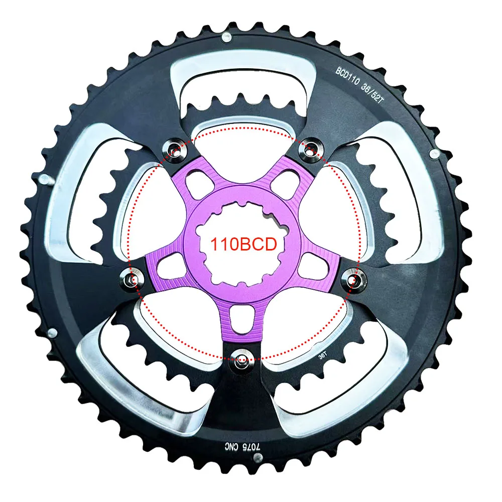 Direct Mount Kettenblatt Konverter Spider 104 110 130 BCD 4 5 Bolzen Kurbel Arm Kettenblatt Adapter MTB Rennrad Klappfahrrad Teile – Detail 14