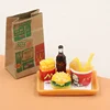 1set 1/6 1/12 Miniature Dolls Food Mini Pizza Bread Drinks Model for Barbie Blyth Dollhouse Kitchen Accessorie Kids Pretend Play 6