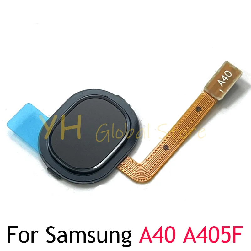 Для Samsung Galaxy A20 A205F A30 A305F A40 A405F Главная Кнопка отпечаток пальца сенсорный датчик гибкий кабель