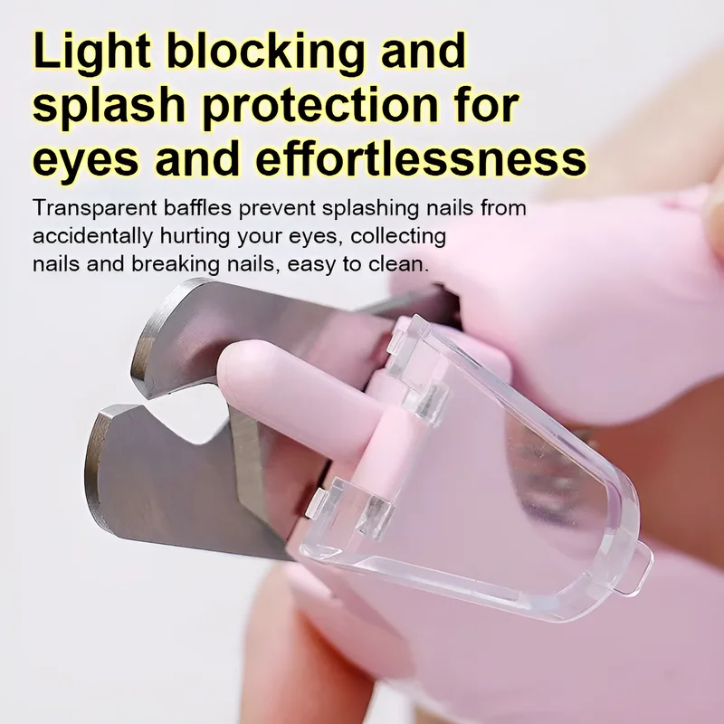 Pet Visual Nail Trimmer Pet Anti Splash Nail Clipper with LED Light Cat and Dog Clipper Cutter with Safety Lock