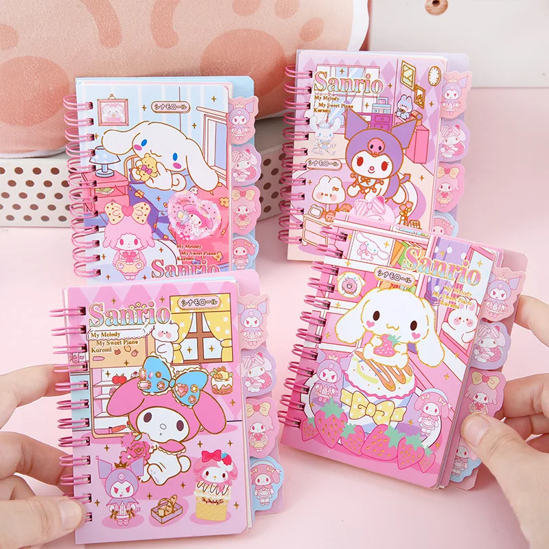 

Cartoon Sanrio Coil Book Handbook Student Notepad Cute Mini Notepad Kids Gift Stationery Wholesale