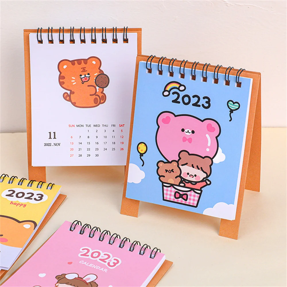 2023 Cute Cartoon Desk Calendar 365 Days Mini Desk Calendar Dual Daily  Scheduler Table Planner Yearly Agenda Desktop Ornaments - Desk Calendar -  AliExpress