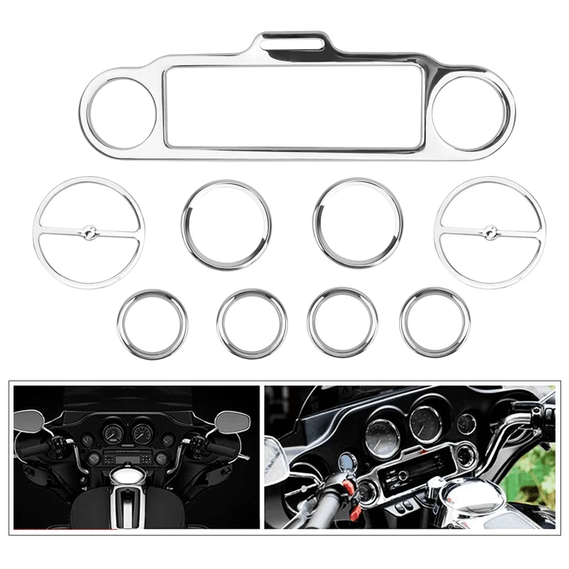 Motorcycle-Speedometer-Trim-Ring-Bezel-Speaker-Stereo-Accent-Inner ...