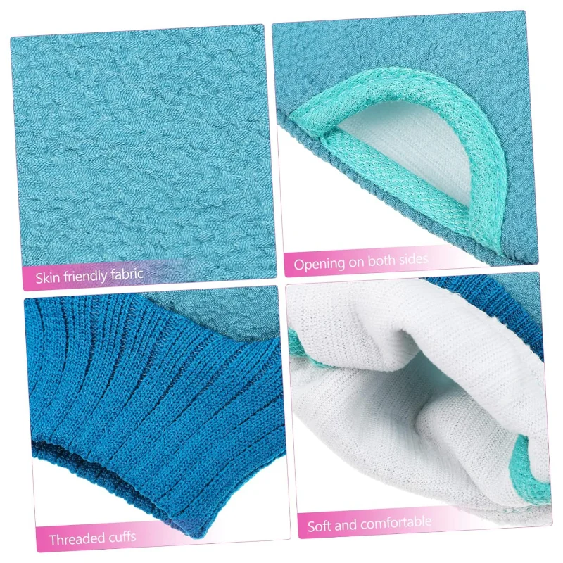 1/2PCS Scrub Exfoliating Gloves for Shower Cleaning Scrub Mitt Rub Dead Skin Body Brush Towel SPA Foam Body Massage 5