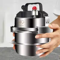0.8-2L Pressure Cooker 304 Stainless Steel Mini Outdoor Portable Suitable for Gas Induction Cooker Household Small Rice Cooker 1