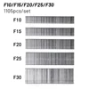 1105Pcs F15/F20/F25/F30 Nail Gun Straight Brad Nails 304 Stainless Steel Stapler Nailer Staples For Woodworking Furniture DIY 1