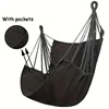 1 PC Comfort Canvas Hammock Chair - Relaxing College Dorm Swing, Sturdy Two Tie Ropes, Suitable for Indoor/Outdoor Use 2