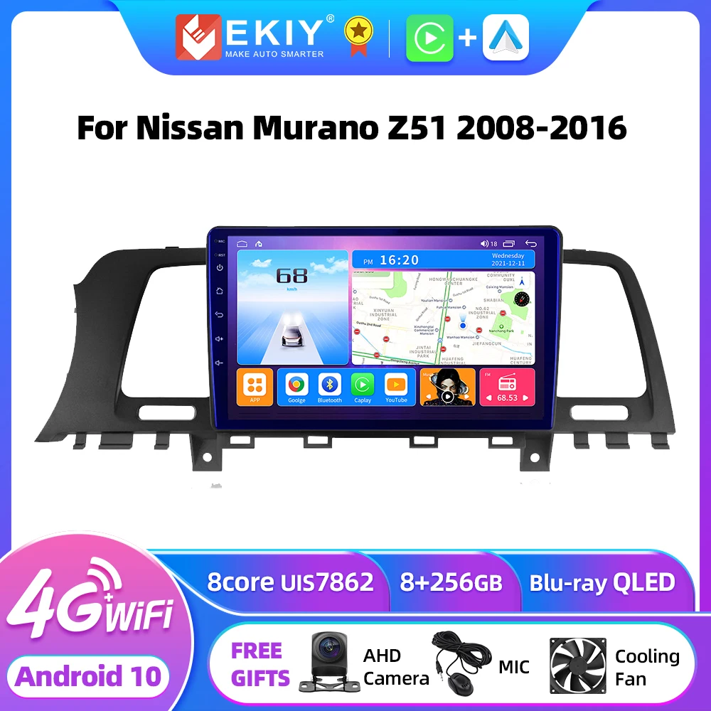

EKIY T7 For Nissan Murano Z51 2008-2016 Car Radio Multimedia Video Player Navigation stereo GPS Android 10 No 2din Carplay DVD
