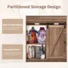 30" Farmhouse Bathroom Vanity with Sink,Modern Bathroom Cabinet w/3 Drawers , Floor Standing Bathroom Vanity , Light Brown 5