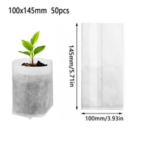 25 - 100PC Biodegradable Seedling Bags Non - Woven Breathable Grow Bags for Vegetable Flower Garden Nursery Hot Sale 6