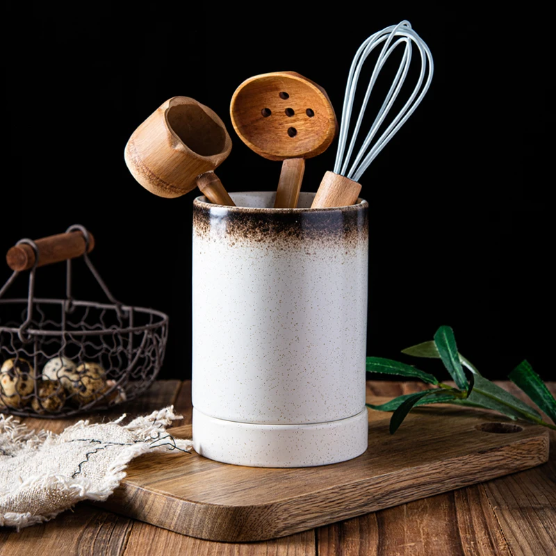 Japanese Ceramic Kitchen Restaurant Household Drain Chopsticks Storage Rack Chopsticks Box Creative Tableware Kitchen Supplies ceramic chopsticks holder