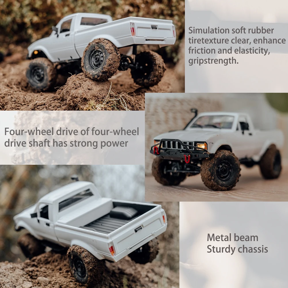 WPL C24-1 フルスケール RC カー 1:16 2.4 グラム 4WD ロック 