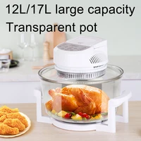 12L Oil-Free Air Fryer Smart Visual Glass Lightwave Multi-Function Electric Oven Household Air Oven Fryer 2