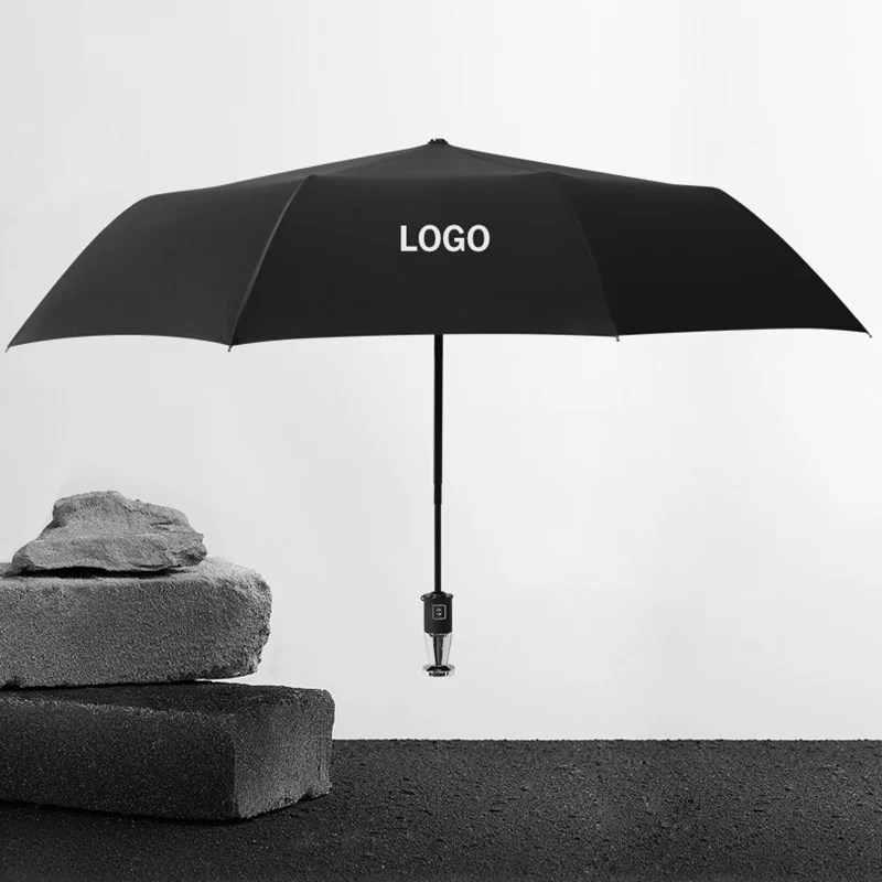 Badge Umbrella Rainproof Brand Car Styling Strong Wind Resistant Sun Protection For LINCOLN FORD BUICK CADILLAC JEEP TESLA wind resistant umbrella