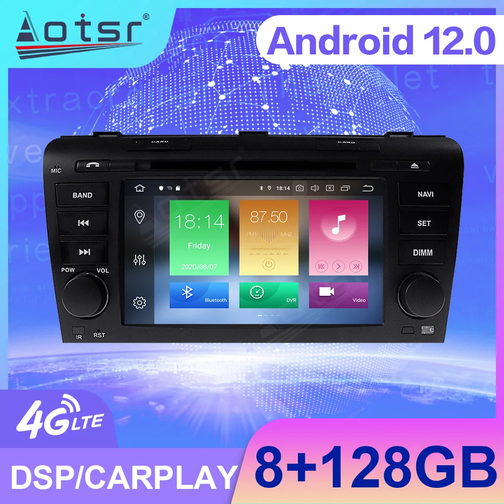 

Android Screen Car Radio With Bluetooth For Mazda 3 2003 - 2009 GPS Receiver Carplay Central Multimedia Player Stereo Head Unit