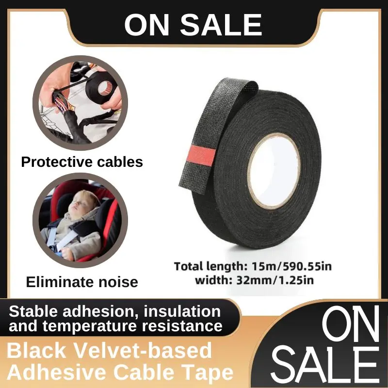 Fleece Tape Automotive Wire Harness Insulation 15 Meters
