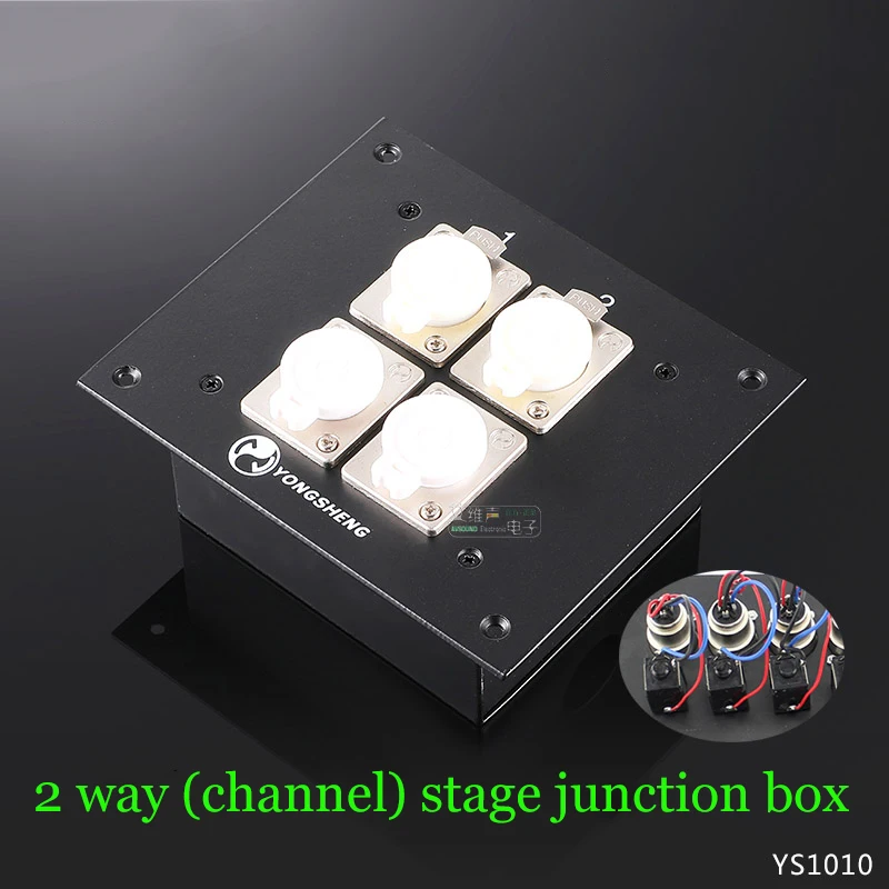 XLR zu 1/4" TRS Patchbox 2-13-Wege Wand-/Bühnenbox Audio-Signalwandler für Studio & Live-Sound - Verschiedene Modelle RSBXJ-N-001-1 – Detail 28